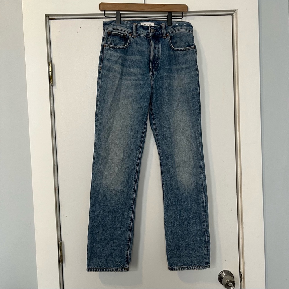 Madewell the Longline Straight Jean women’s Straight leg Blue denim NWT 26